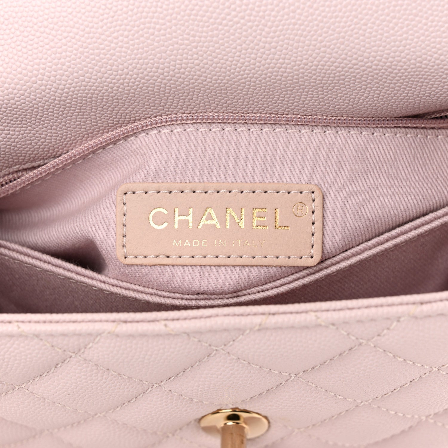Chanel Caviar Quilted Mini Coco Handle Flap Light Pink 6 of 11