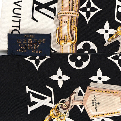 Louis Vuitton Silk Monogram Confidential Bandeau Black 4 of 4