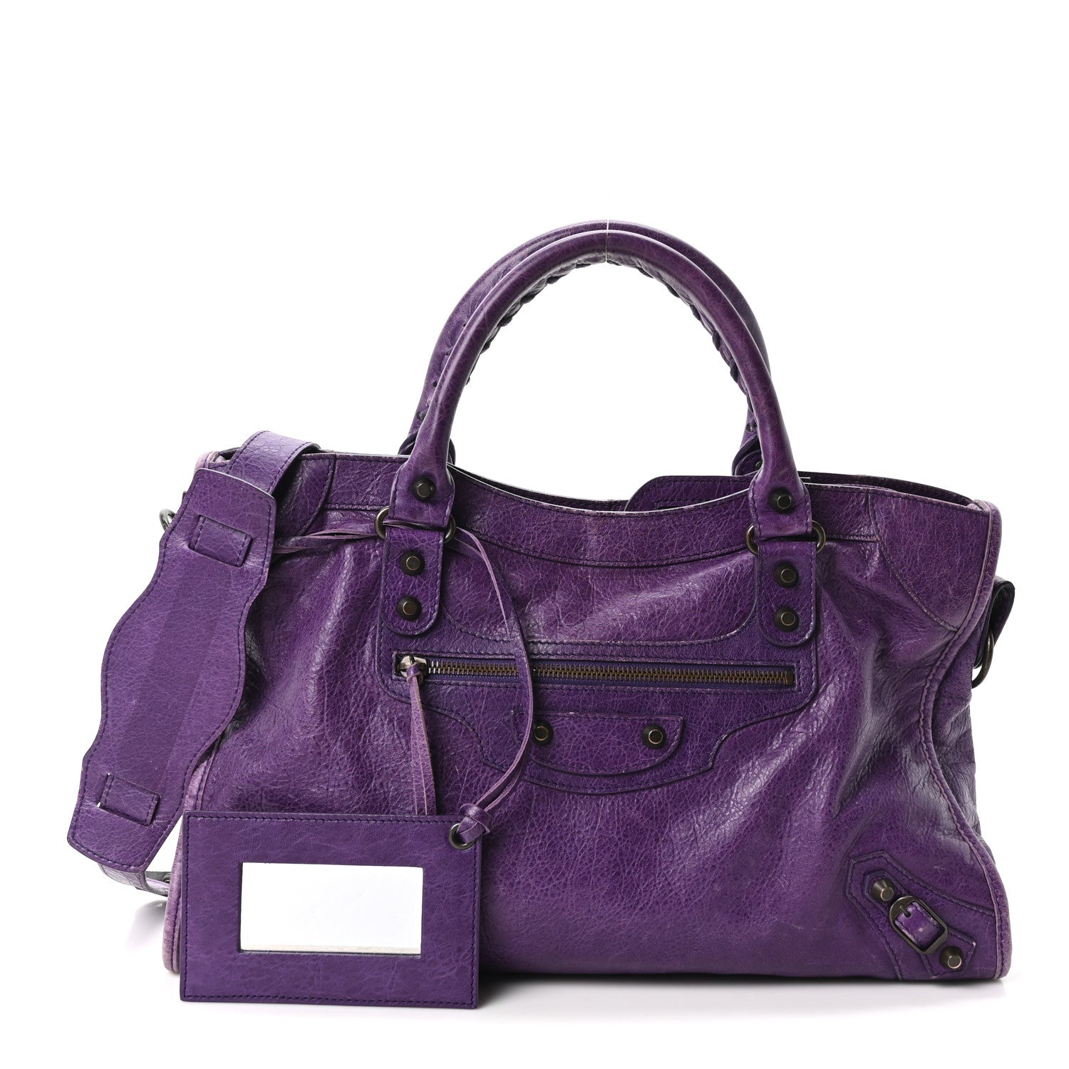 Balenciaga Agneau Classic Hardware City Dark Violet 3 of 11