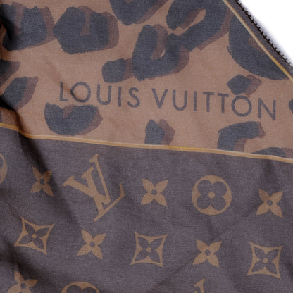 Louis Vuitton Silk Leopard and Monogram Scarf 3 of 5