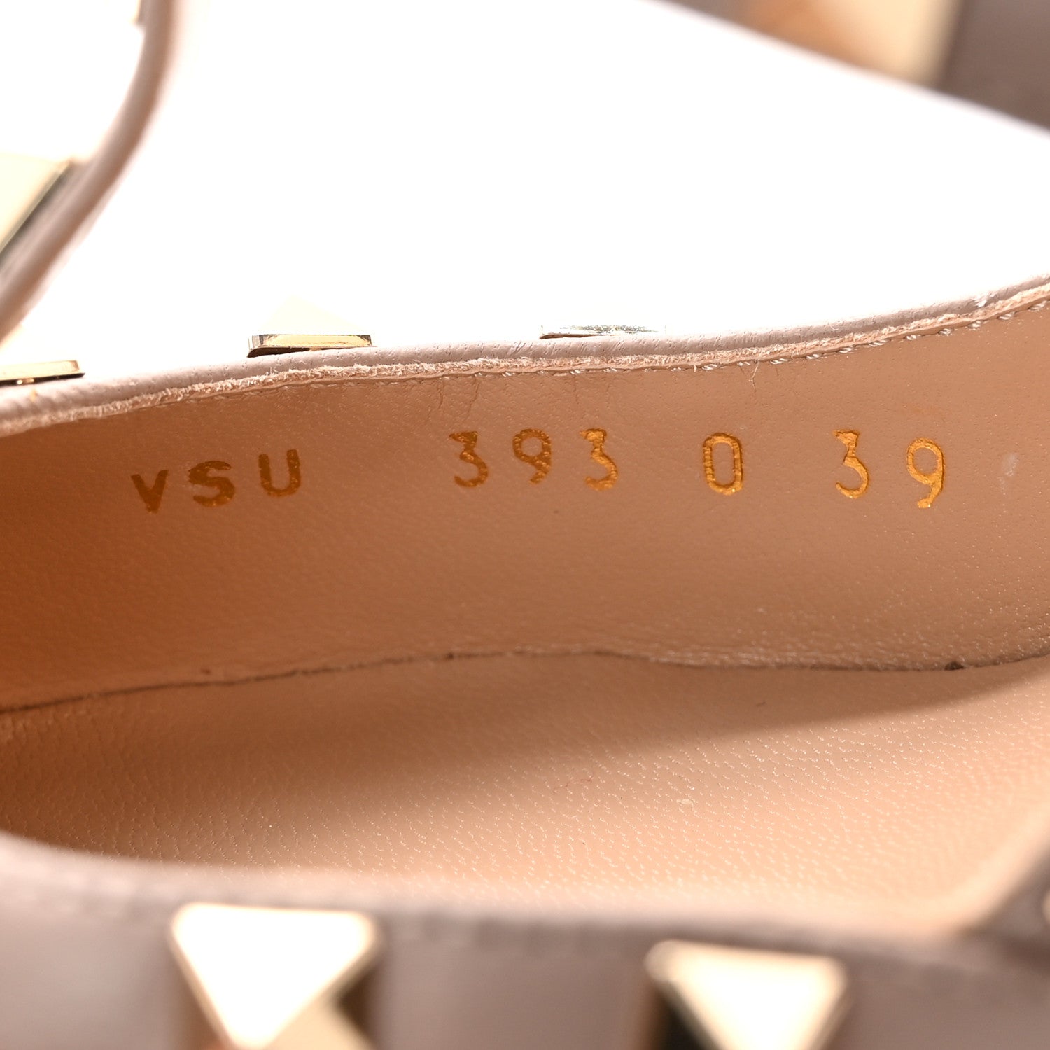 Valentino Garavani Patent Nappa Rockstud Ankle Strap 100mm Pumps 39 Poudre 8 of 12