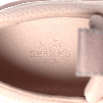 Hermes Mesh Technical Canvas Womens Team Sneakers 38 Bois De Santal 7 of 9