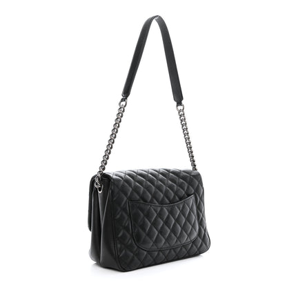 Chanel Caviar Quilted Medium Rock In Rome Single Flap Black 5 of 18