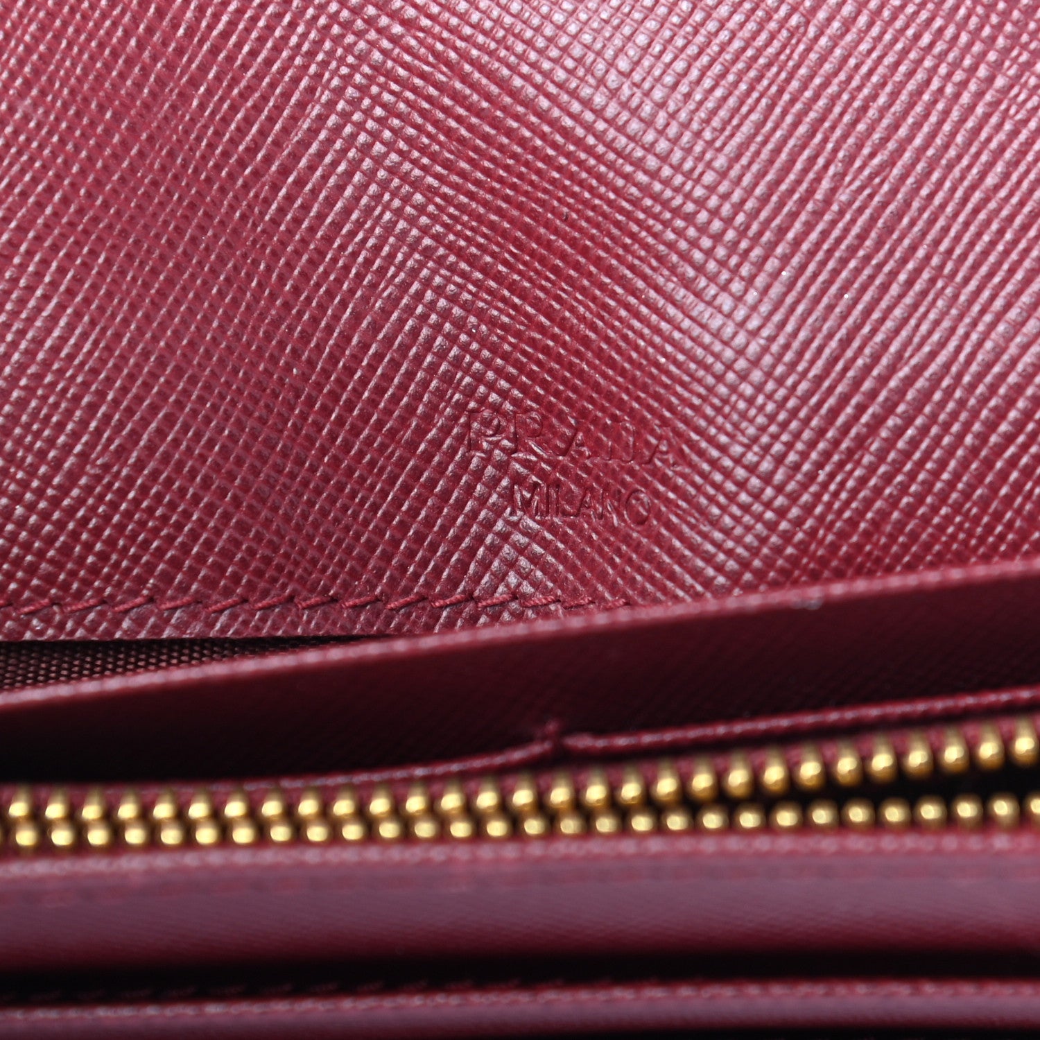 Prada Saffiano Metal Continental Flap Wallet Fuoco 6 of 8