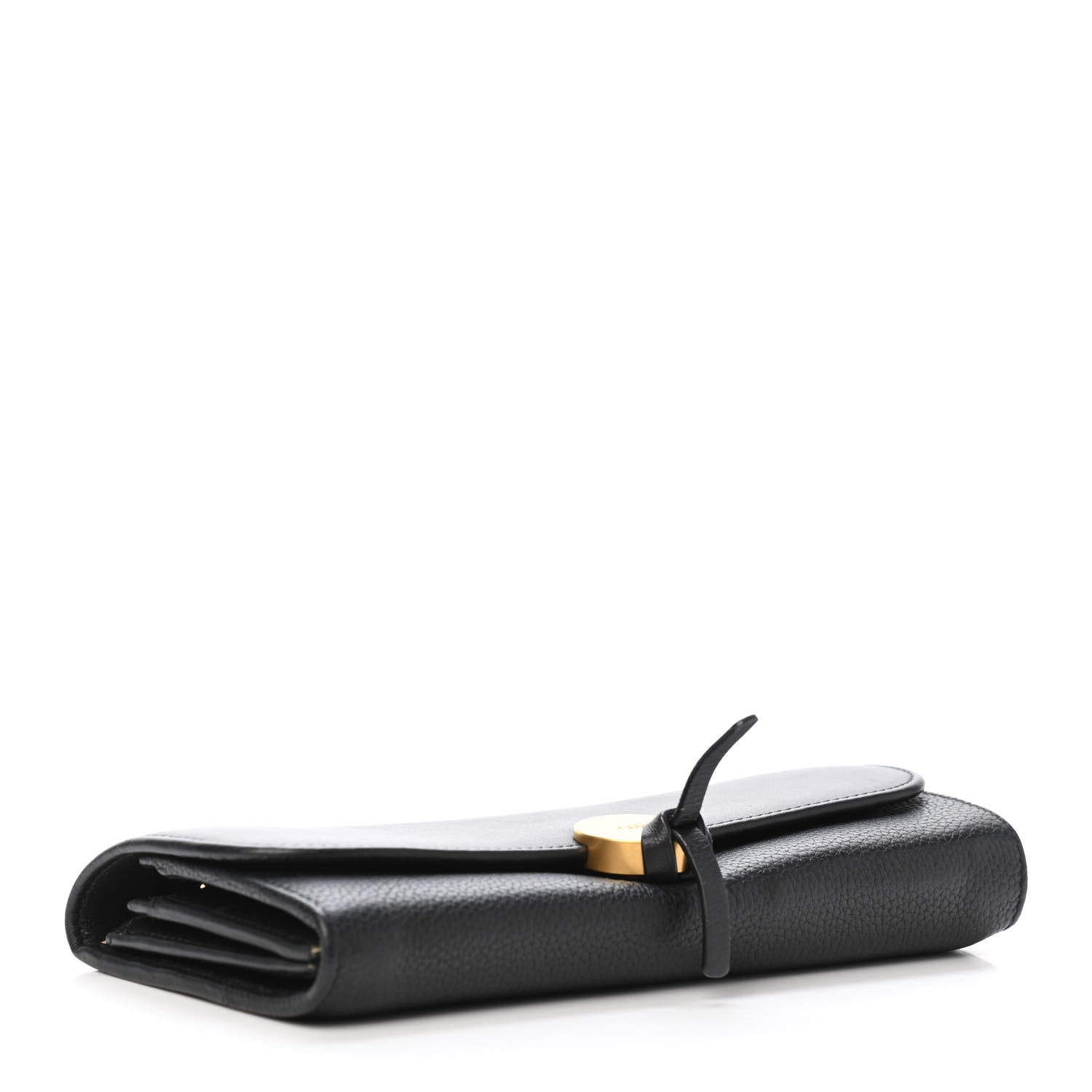 Chloe Grained Smooth Calfskin Small Indy Long Wallet Black 3 of 4