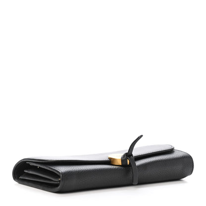 Chloe Grained Smooth Calfskin Small Indy Long Wallet Black 3 of 4