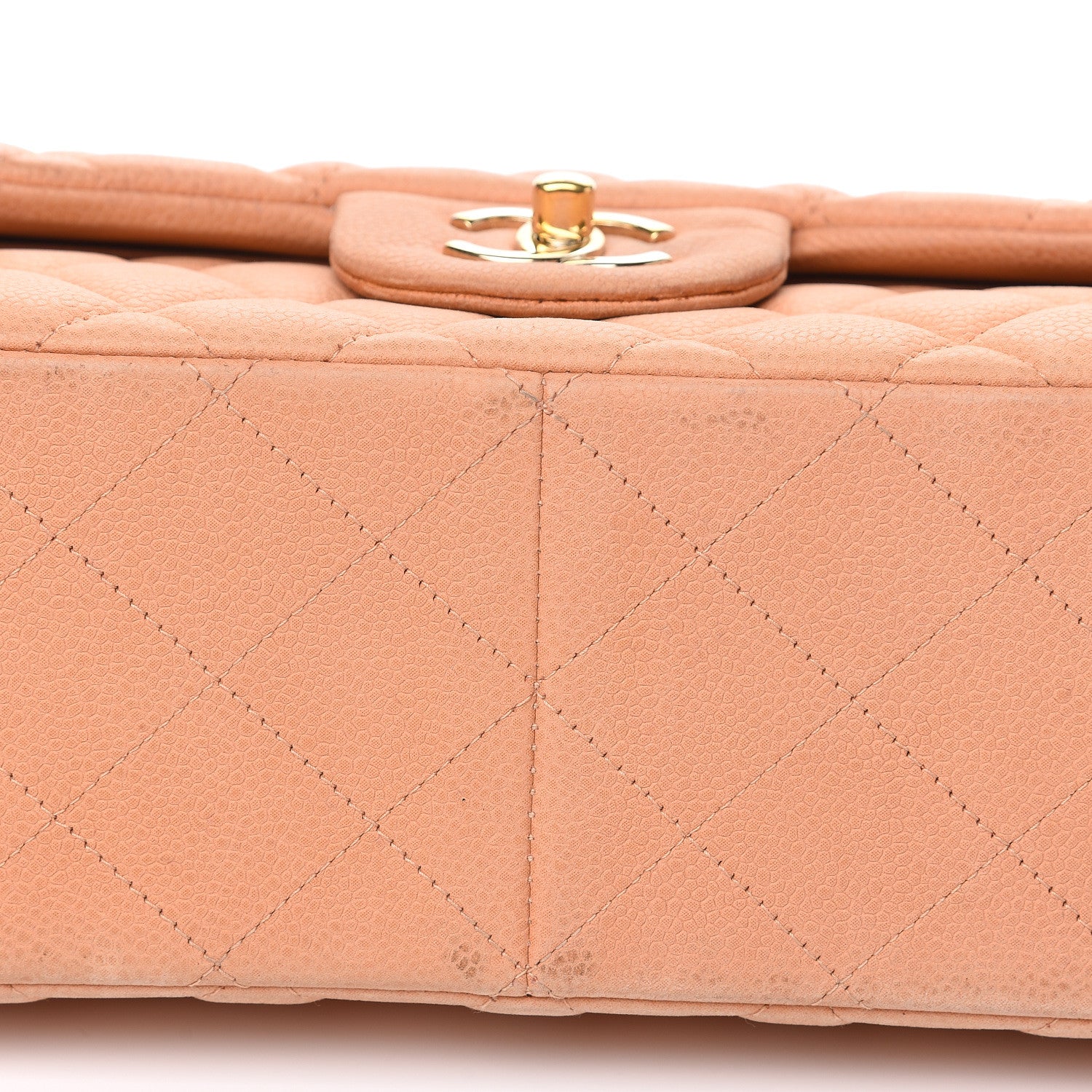 Chanel Iridescent Caviar Quilted Jumbo Double Flap Pink 11 of 19