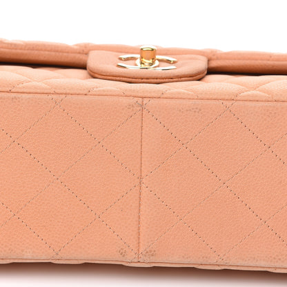 Chanel Iridescent Caviar Quilted Jumbo Double Flap Pink 11 of 19