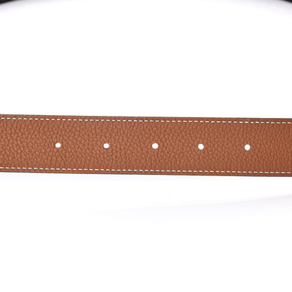 Hermes 135 Togo 32mm Belt Strap 85 Black Gold 4 of 8