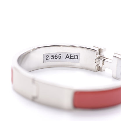 Hermes Enamel Narrow Clic Clac H Bracelet PM Brique 6 of 7