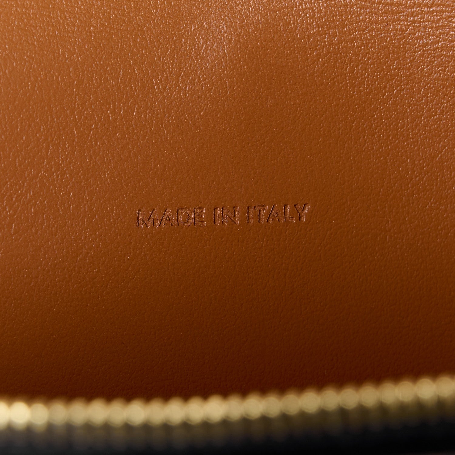 Celine Triomphe Canvas Lambskin Wallet On Strap Tan 9 of 13