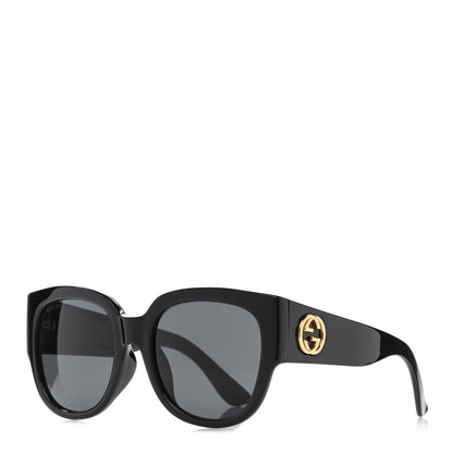 Gucci Acetate Square Frame Sunglasses GG0142SA Black 1 of 8
