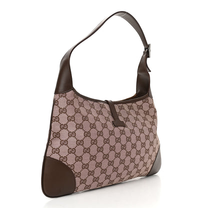 Gucci Monogram Lobster Clasp Jackie O Hobo Brown 3 of 12