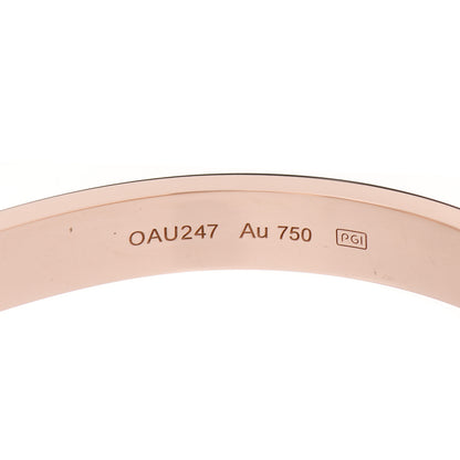 Cartier 18K Pink Gold LOVE Bracelet 18 5 of 6