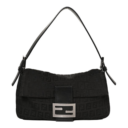 Fendi Zucchino Baguette Black 1 of 12
