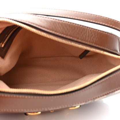 Gucci GG Supreme Monogram Small Horsebit 1955 Shoulder Bag Beige Brown Sugar 5 of 9