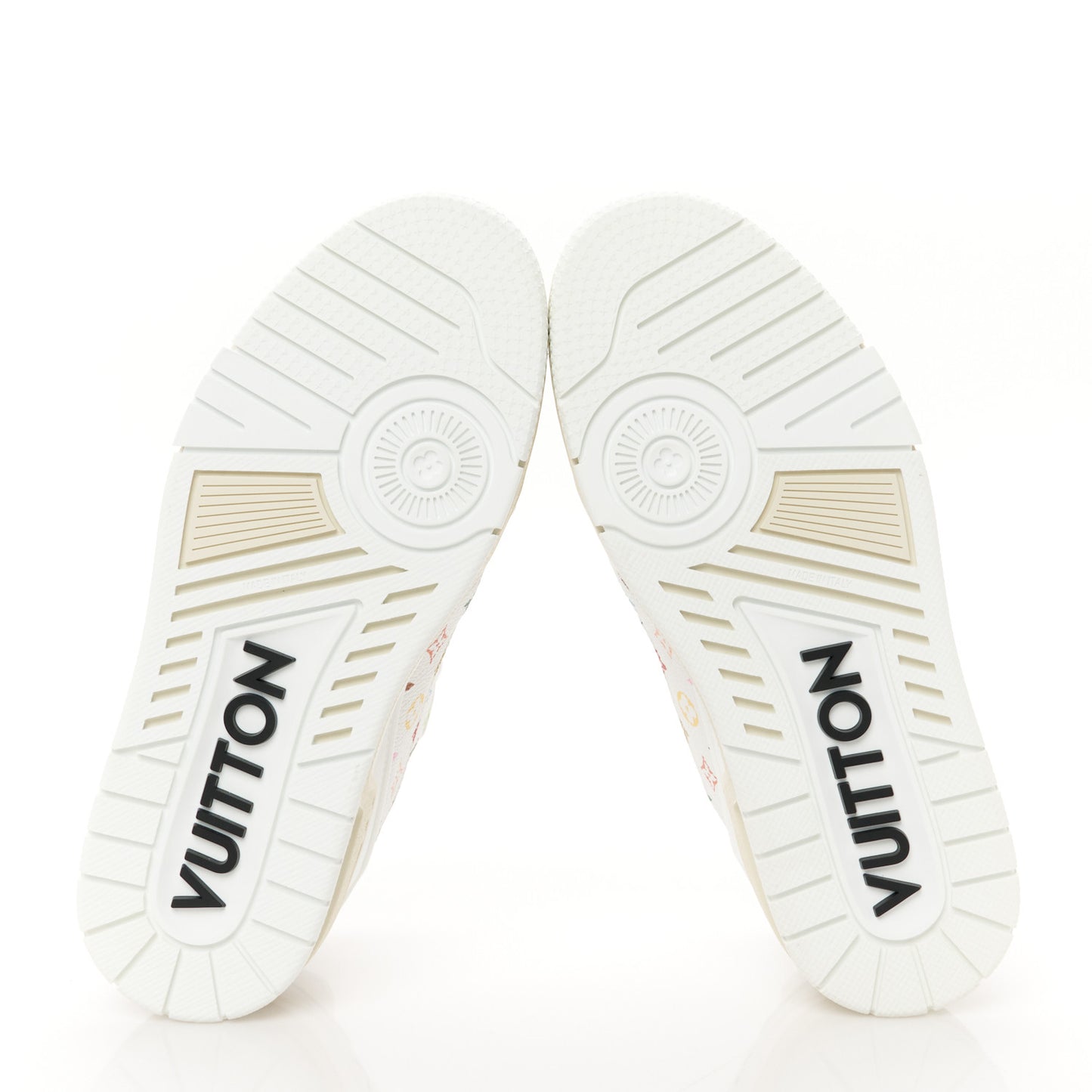 LV X TM Calfskin Monogram LV Trainer Sneakers 37 Multicolor White