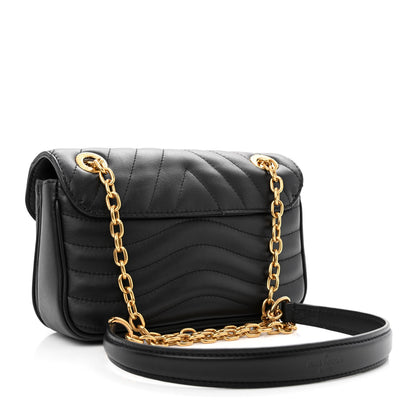 Louis Vuitton Calfskin LV New Wave Chain Bag Black 3 of 11