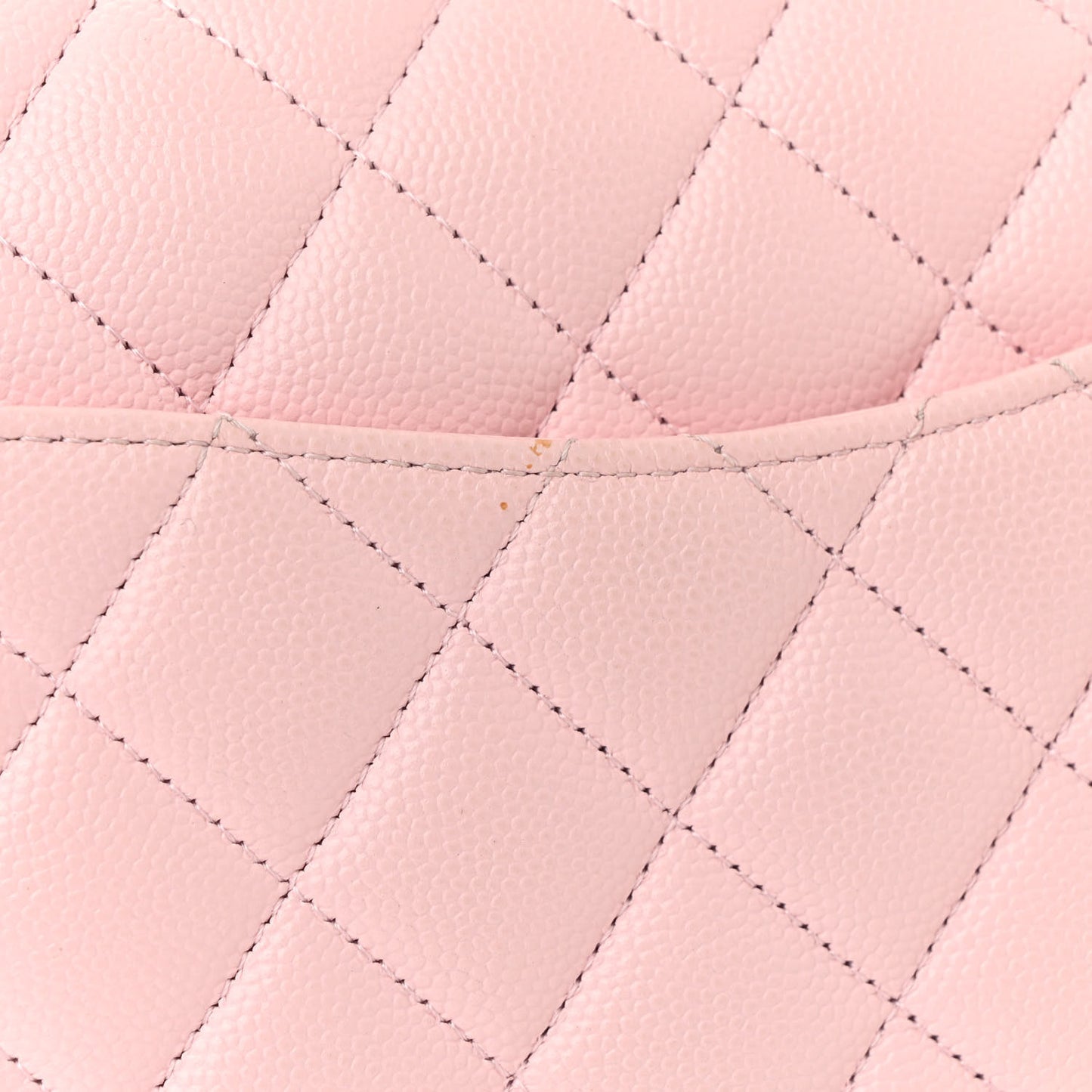 Caviar Quilted Medium Double Flap Light Pink