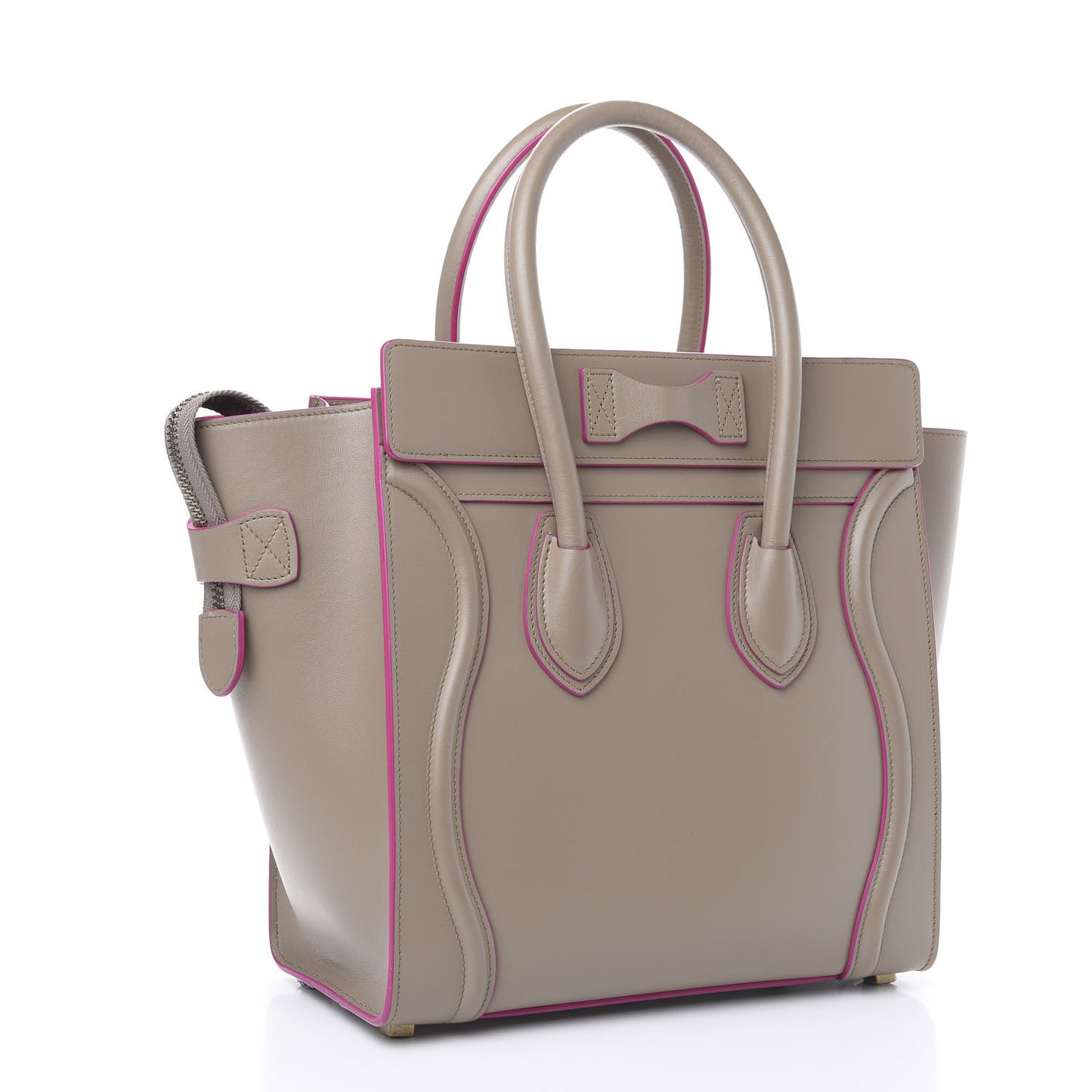 Smooth Calfskin Mini Luggage Beige