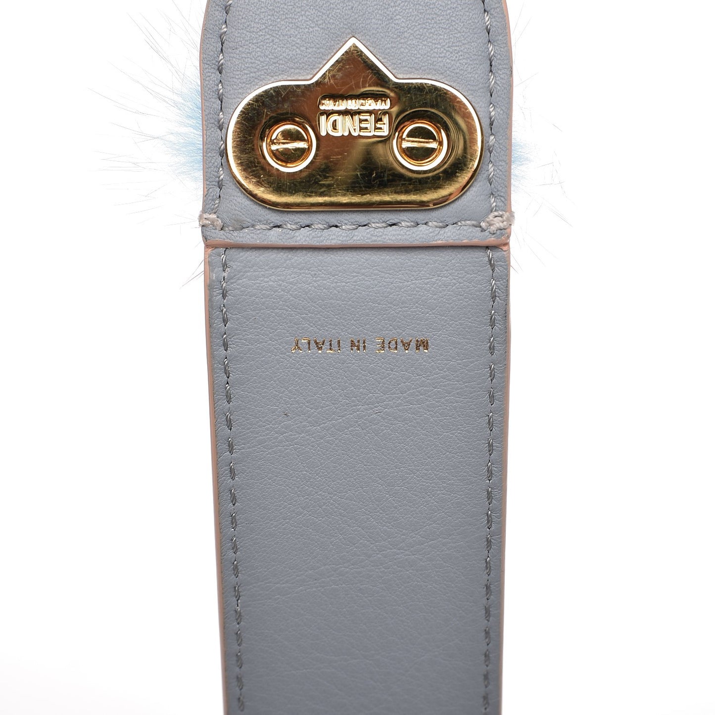 Calfskin Mink Fur Striped Hypnoteyes Strap You White Bloody Mary Multicolor