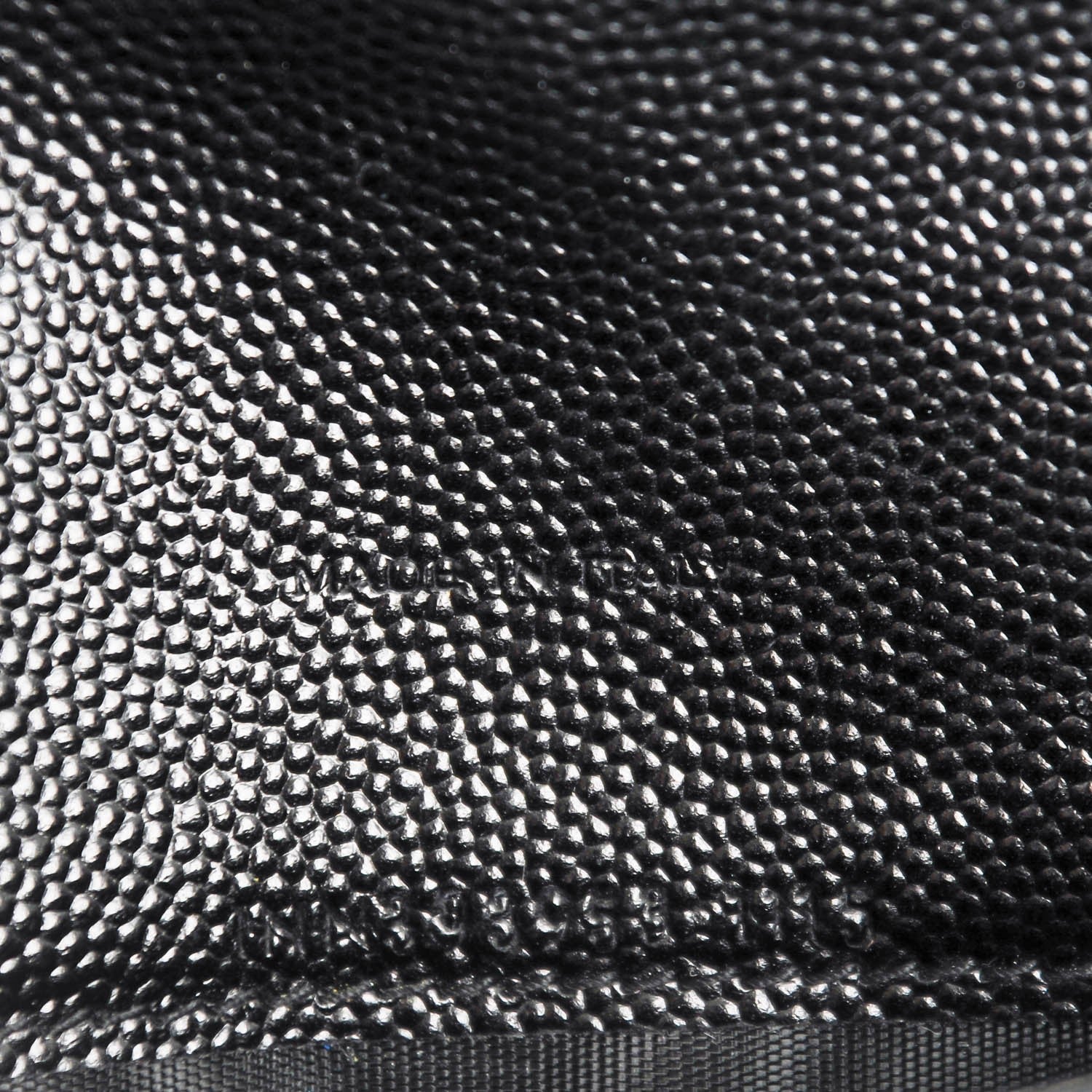 Saint Laurent Grain De Poudre Matelasse Chevron Monogram Chain Wallet Black 7 of 7