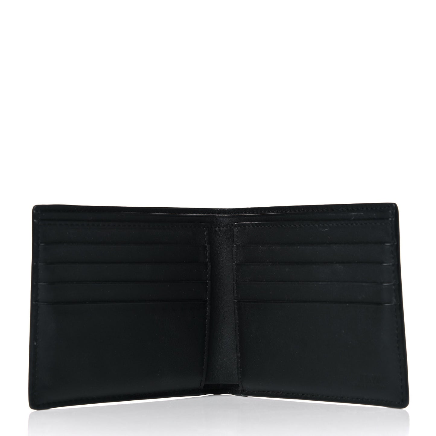 Vitello Liberty Bi-Color FF 1974 Embossed Inlay Bi-Fold Wallet Black