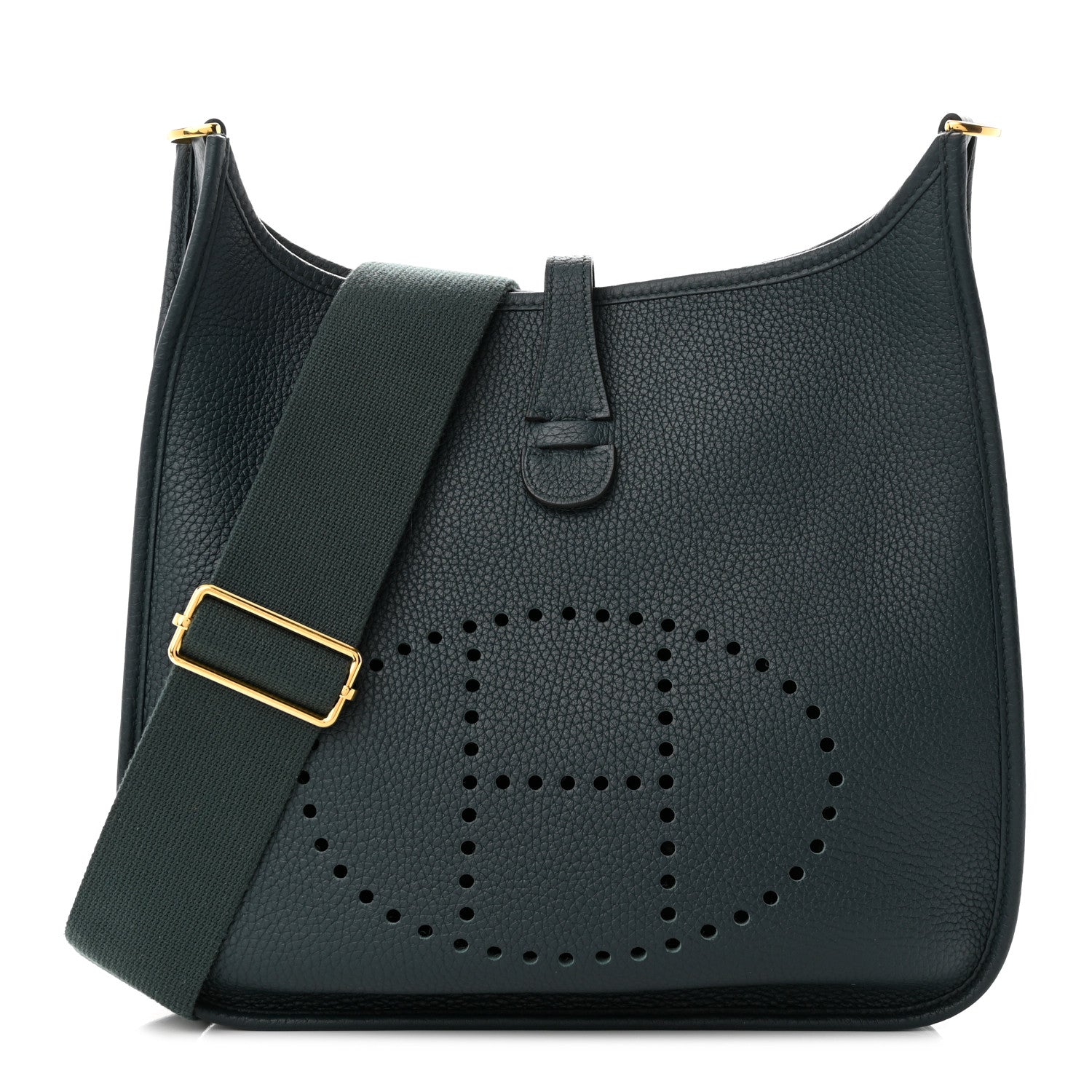 Hermes Taurillon Clemence Evelyne III PM Vert Cypress 1 of 10