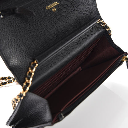 Chanel Caviar Quilted Wallet On Chain WOC Black 5 of 9
