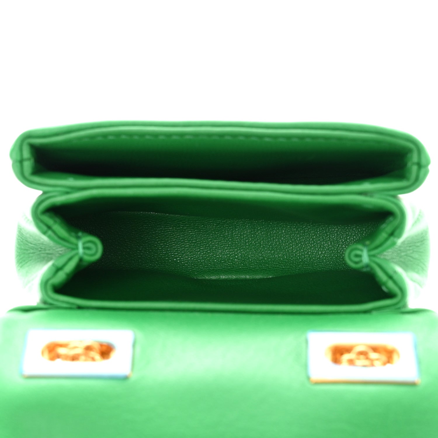 Valentino Garavani Nappa Micro One Stud Chain Bag Gea Green 5 of 10