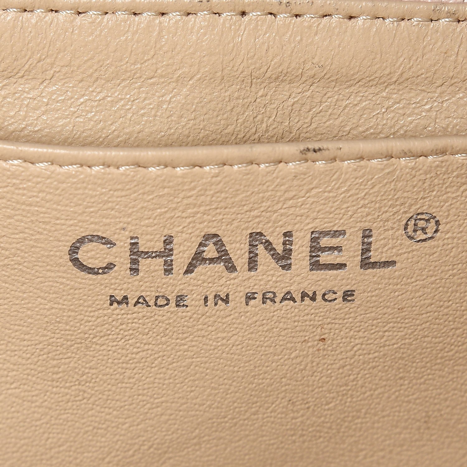 Chanel Lambskin Quilted Jumbo Single Flap Beige 6 of 17