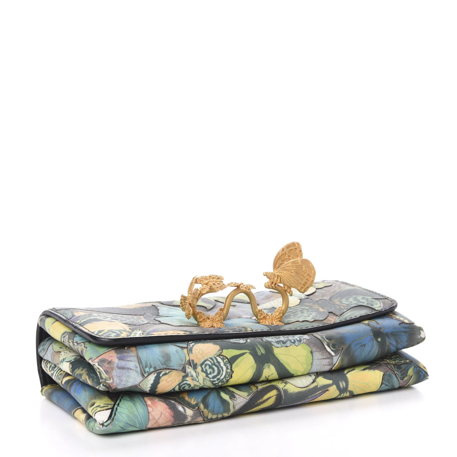 Valentino Garavani Canvas Vitello Camubutterfly Va Va Voom Shoulder Bag Multicolor 4 of 11