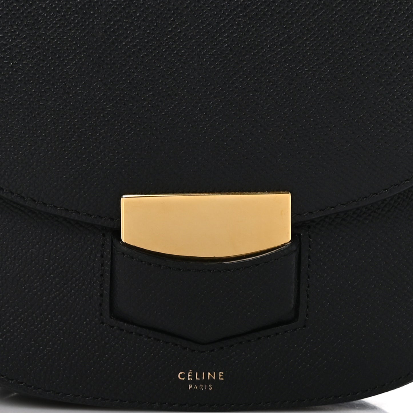 Baby Grained Calfskin Small Trotteur Black