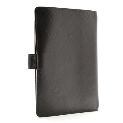 Louis Vuitton Mat Monogram Medium Ring Agenda Cover Brown 3 of 10