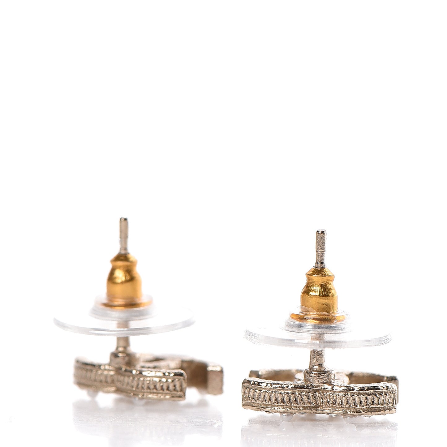 Crystal CC Earrings Gold