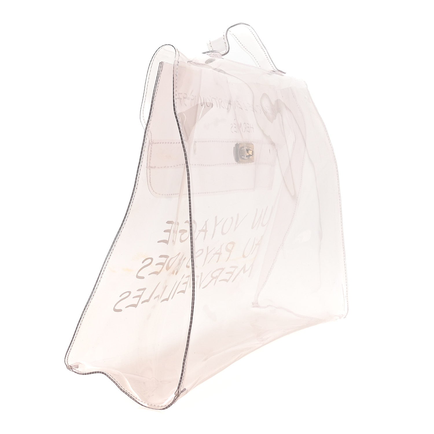 Hermes Vinyl Souvenir De L'Exposition Kelly Transparent 3 of 10