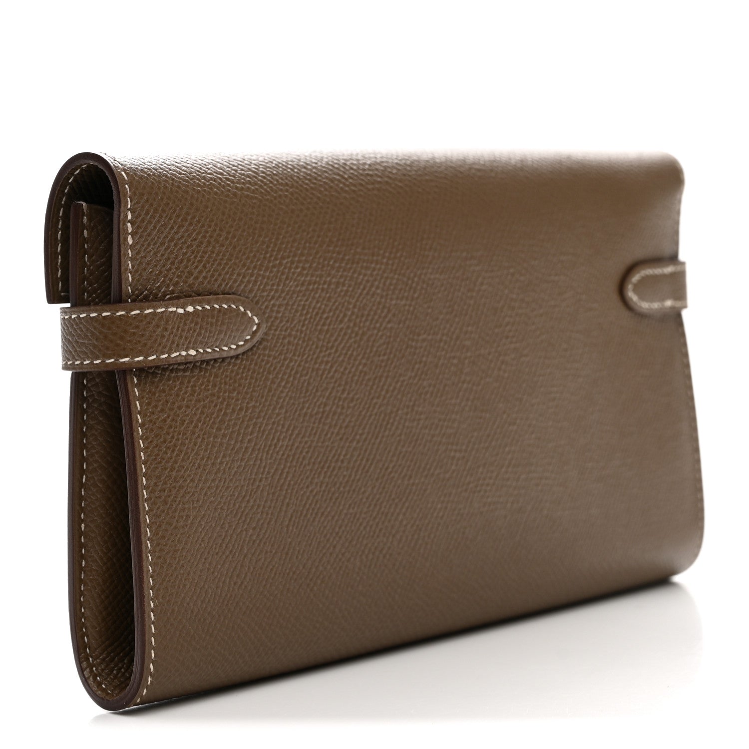 Hermes Epsom Kelly Longue Wallet Etoupe 3 of 8
