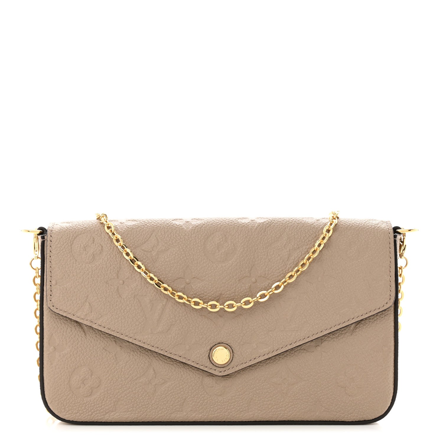 Louis Vuitton Empreinte Pochette Felicie Chain Wallet Tourterelle 3 of 11
