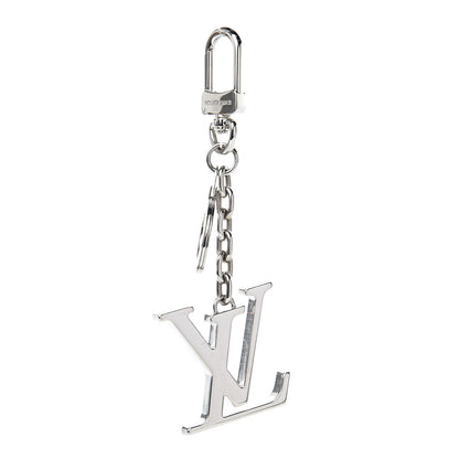 Louis Vuitton LV Facettes Bag Charm Key Holder Silver 1 of 3