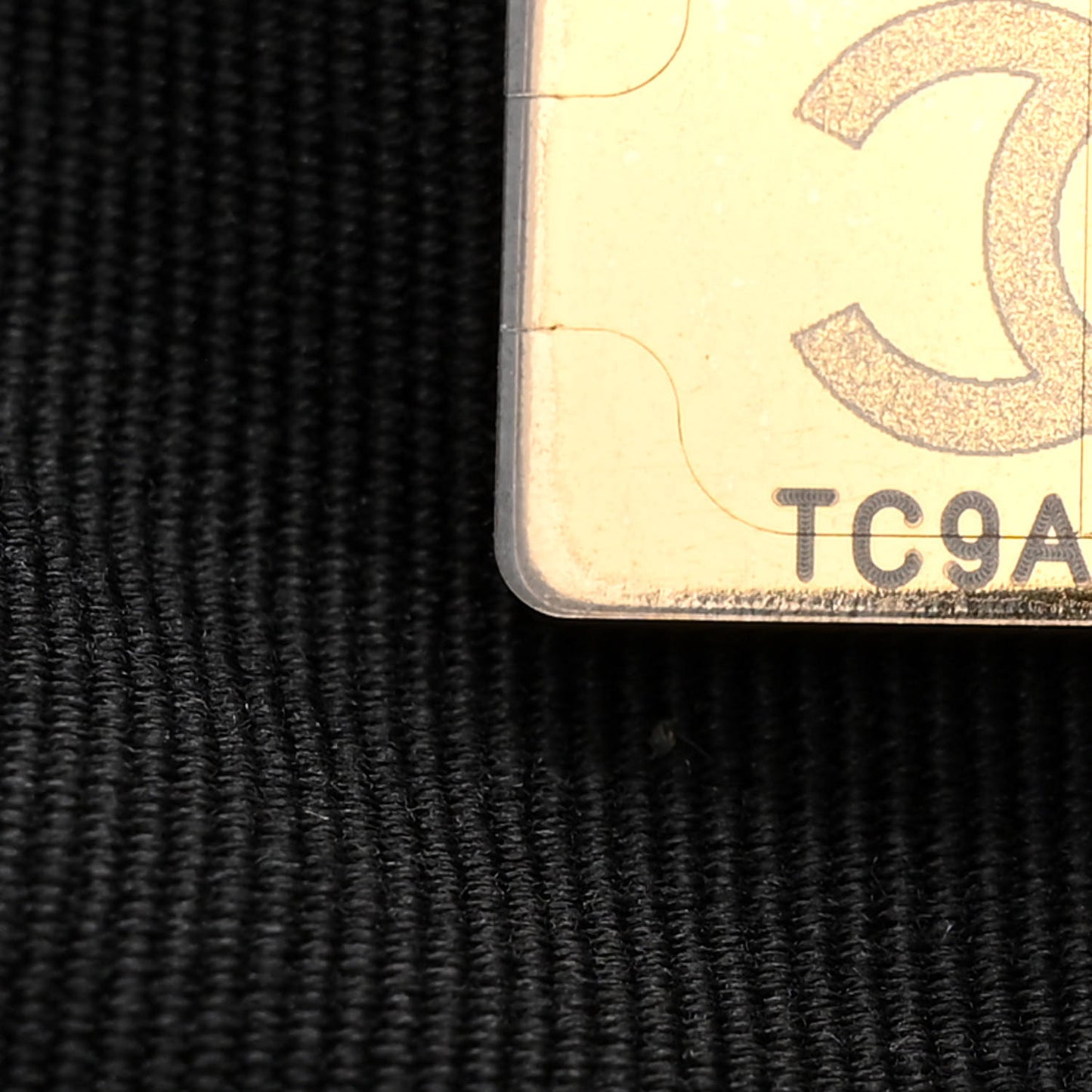 Tweed Houndstooth Quilted Small Wavy CC Hobo Black White