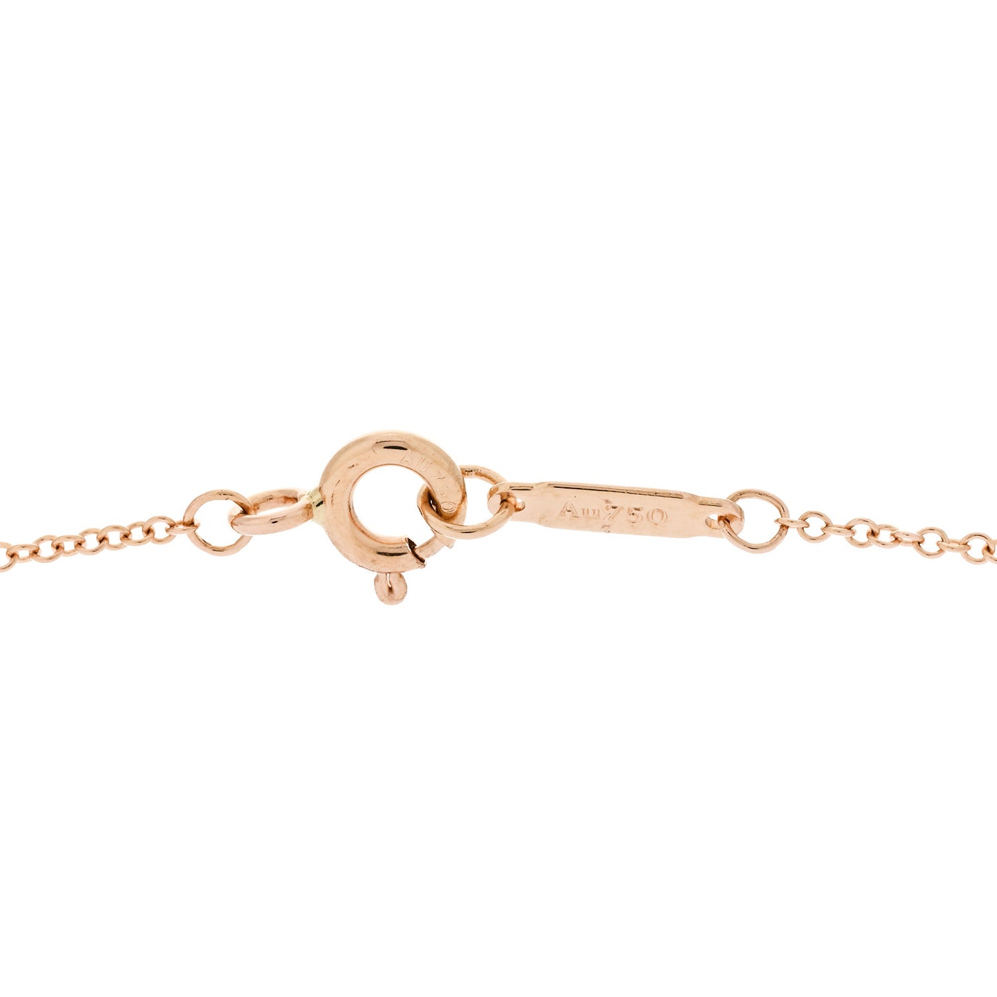 18K Rose Gold Diamond Graduated Drop Pendant Necklace