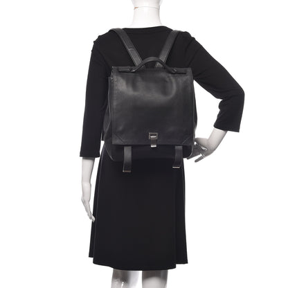 Proenza Schouler Calfskin Large PS Courier Backpack Black 2 of 16