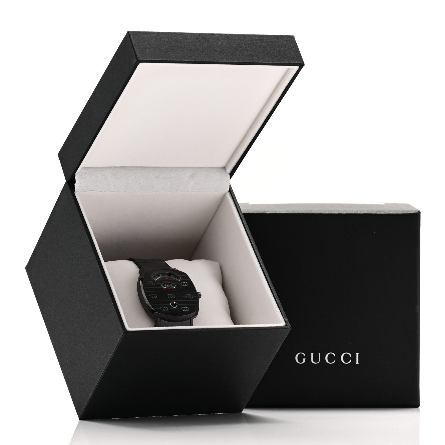 Gucci PVD Stainless Steel 38mm Grip Quartz Watch Black 5 of 5