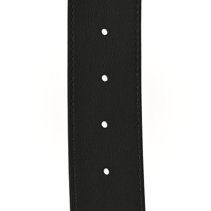 Louis Vuitton Calfskin 40mm Damier LV Initiales Reversible Belt 85 34 Gray Black 6 of 8