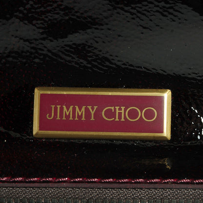 Jimmy Choo Liquid Patent Leather and Suede Mahala Plum 7 of 7