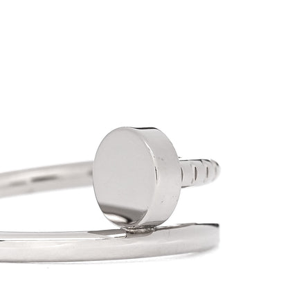 Cartier 18K White Gold Small Juste Un Clou Ring 52 6 5 of 6