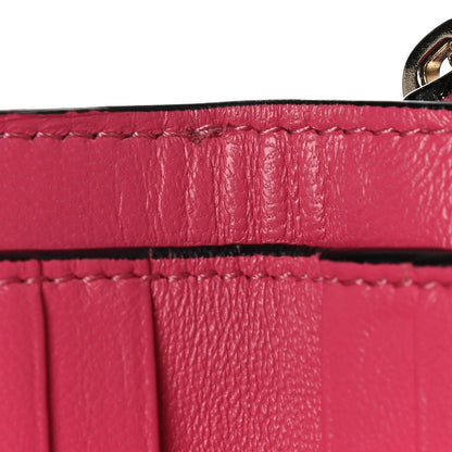 Valentino Garavani Nappa Rockstud Spike Compact Zip Around Wallet Shadow Pink 21 of 23