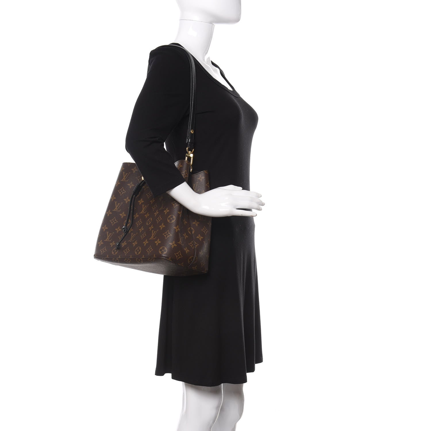 Louis Vuitton Monogram Neonoe MM Black 2 of 10