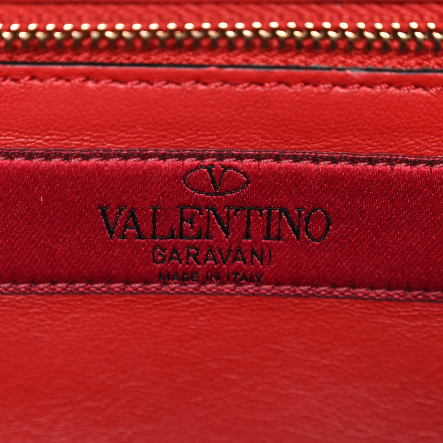 Valentino Garavani Metallic Wrinkled Lambskin Rockstud Spike Wallet on Chain Mekong 6 of 11
