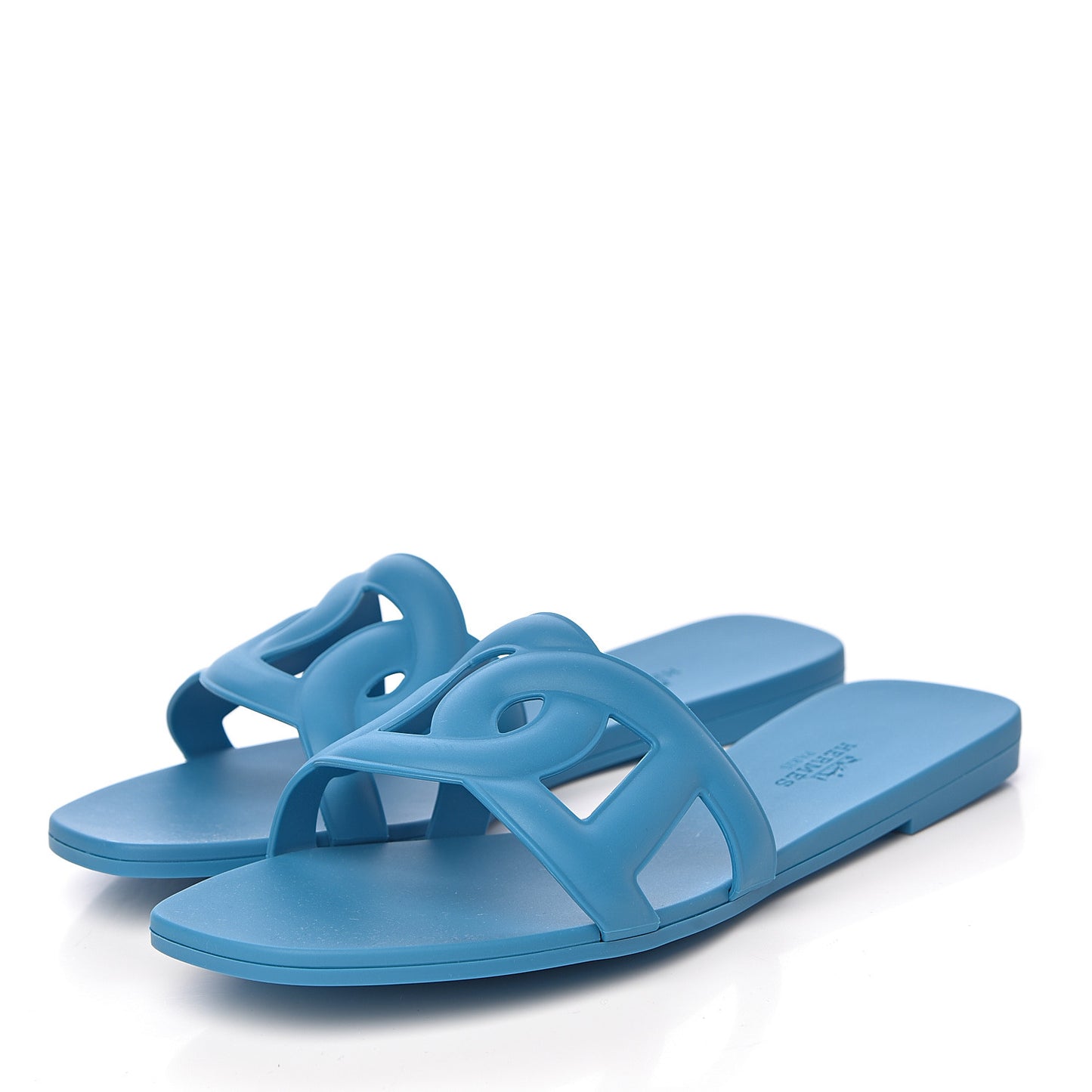 Rubber Aloha Sandals 37 Bleu Vif